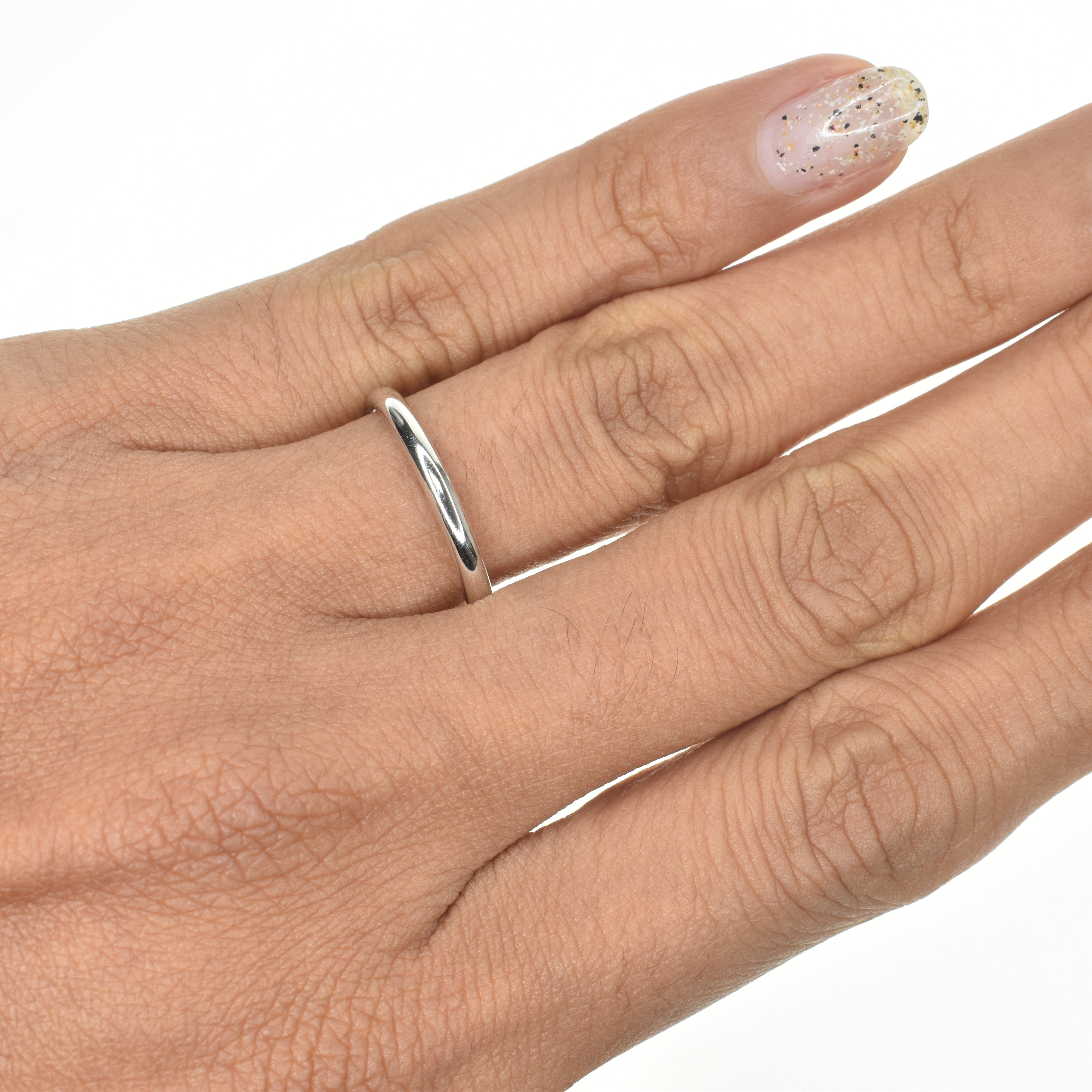 2mm Wide Gold Wedding Band