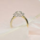 1ct Round Lab Grown Diamond Trilogy Engagement Ring