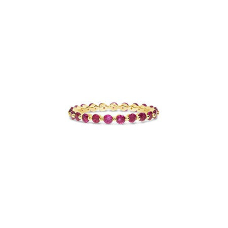 Shared Prong Ruby Ring