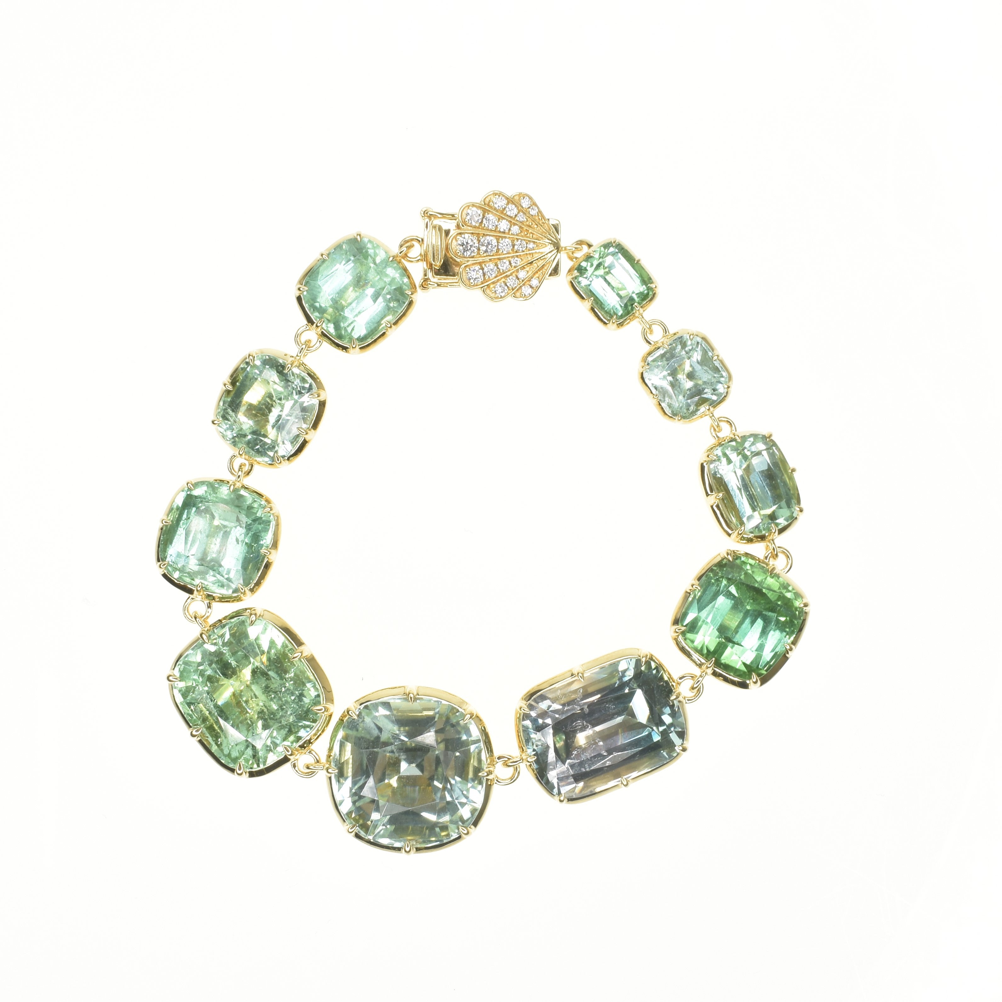 Tourmaline Bubble Back Bracelet