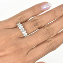 Oval Half Eternity Band