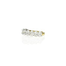 Oval Half Eternity Band