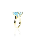 Blue Topaz Statement Ring