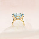 Blue Topaz Statement Ring