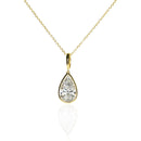 Bezel Set Pear Shape Pendant