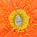 Bezel Set Pear Shape Pendant