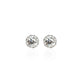 Round Lab Grown Diamond Earrings with Halo