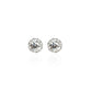 3ct Round Lab Grown Diamond Earrings with Halo