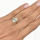 Bezel Set Oval Diamond Ring