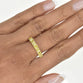 Cushion Yellow Diamond Band