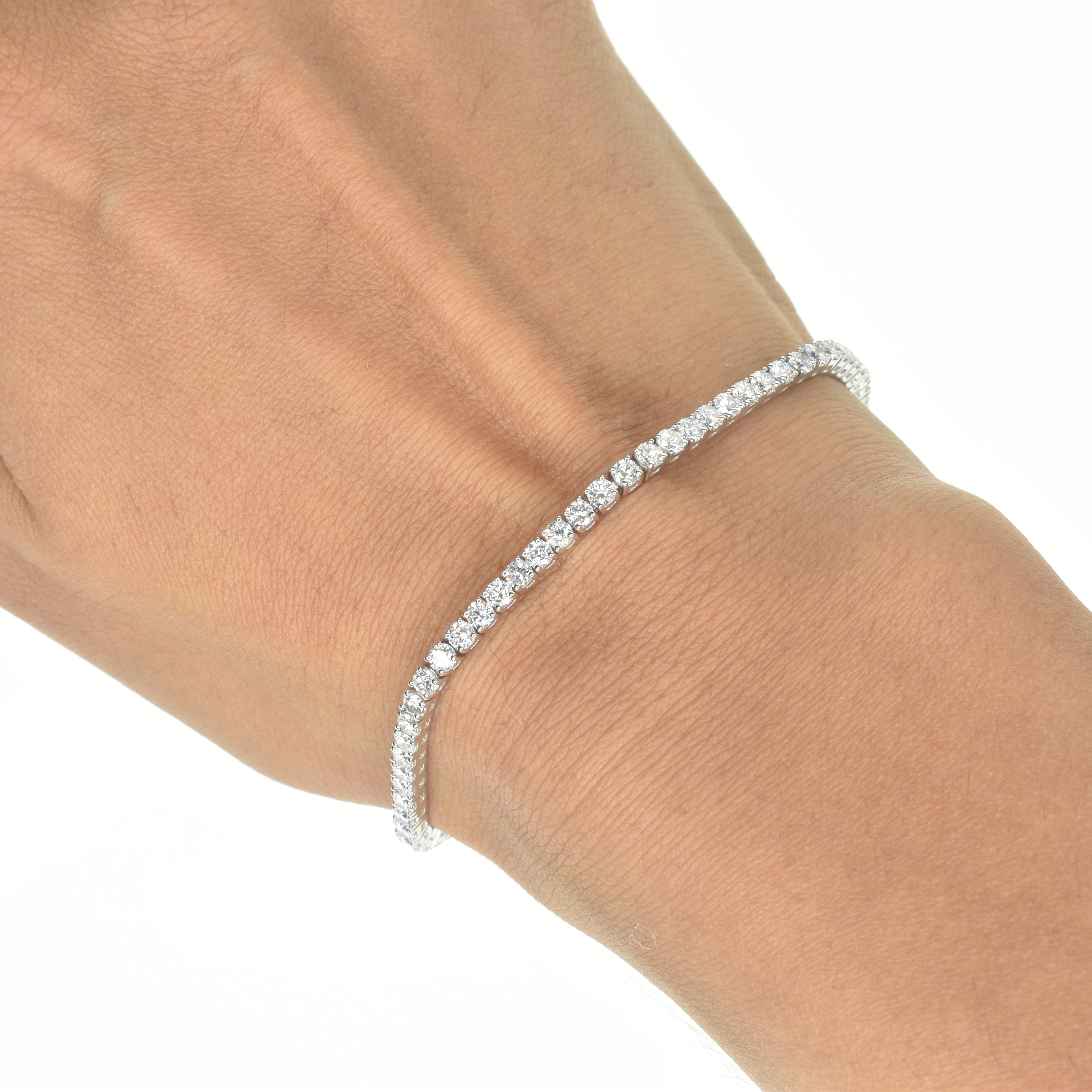 Classic Tennis Bracelet with 2.2mm Diamonds