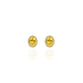 Yellow Sapphire Earrings with Beaded Halo