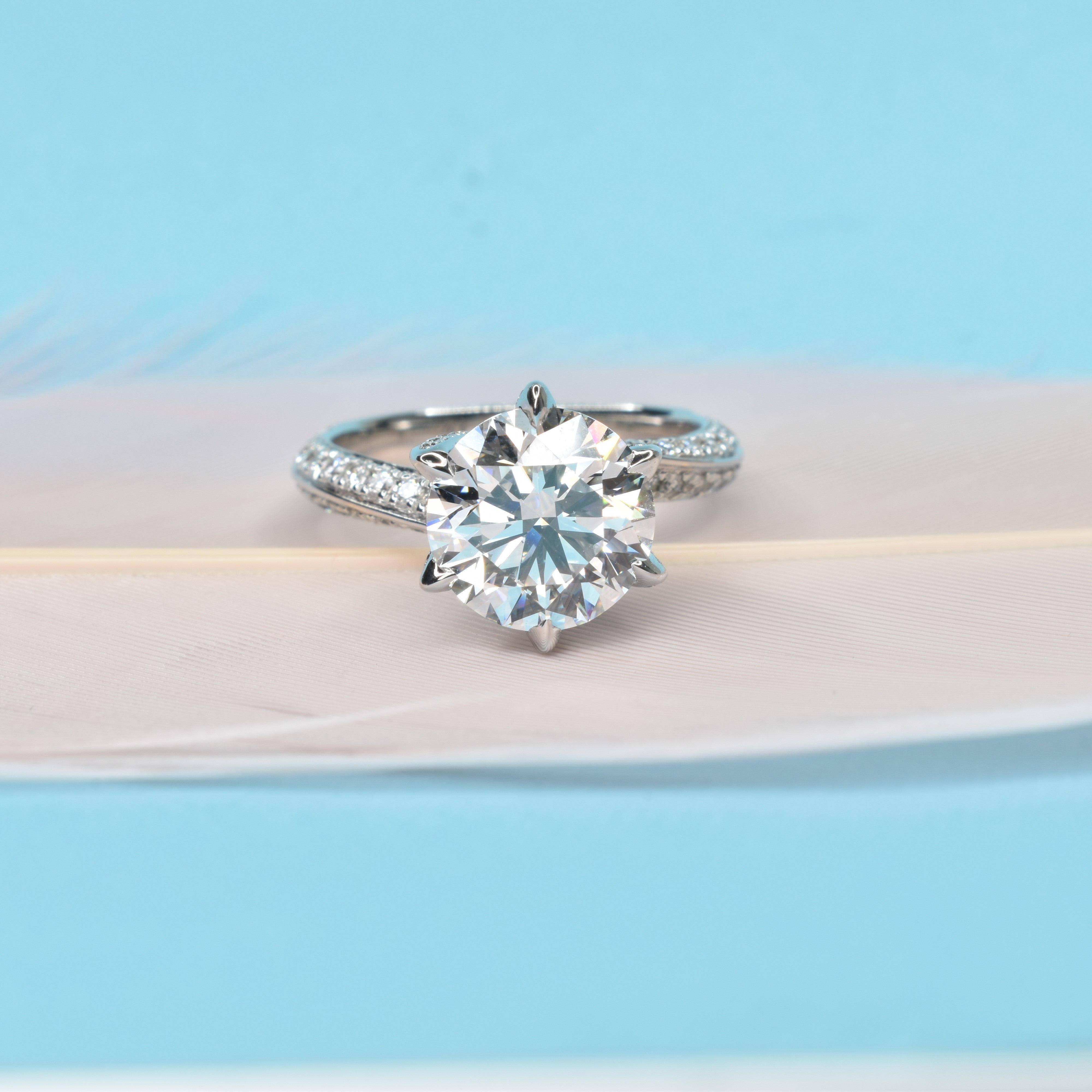 Interlaced Engagement Ring