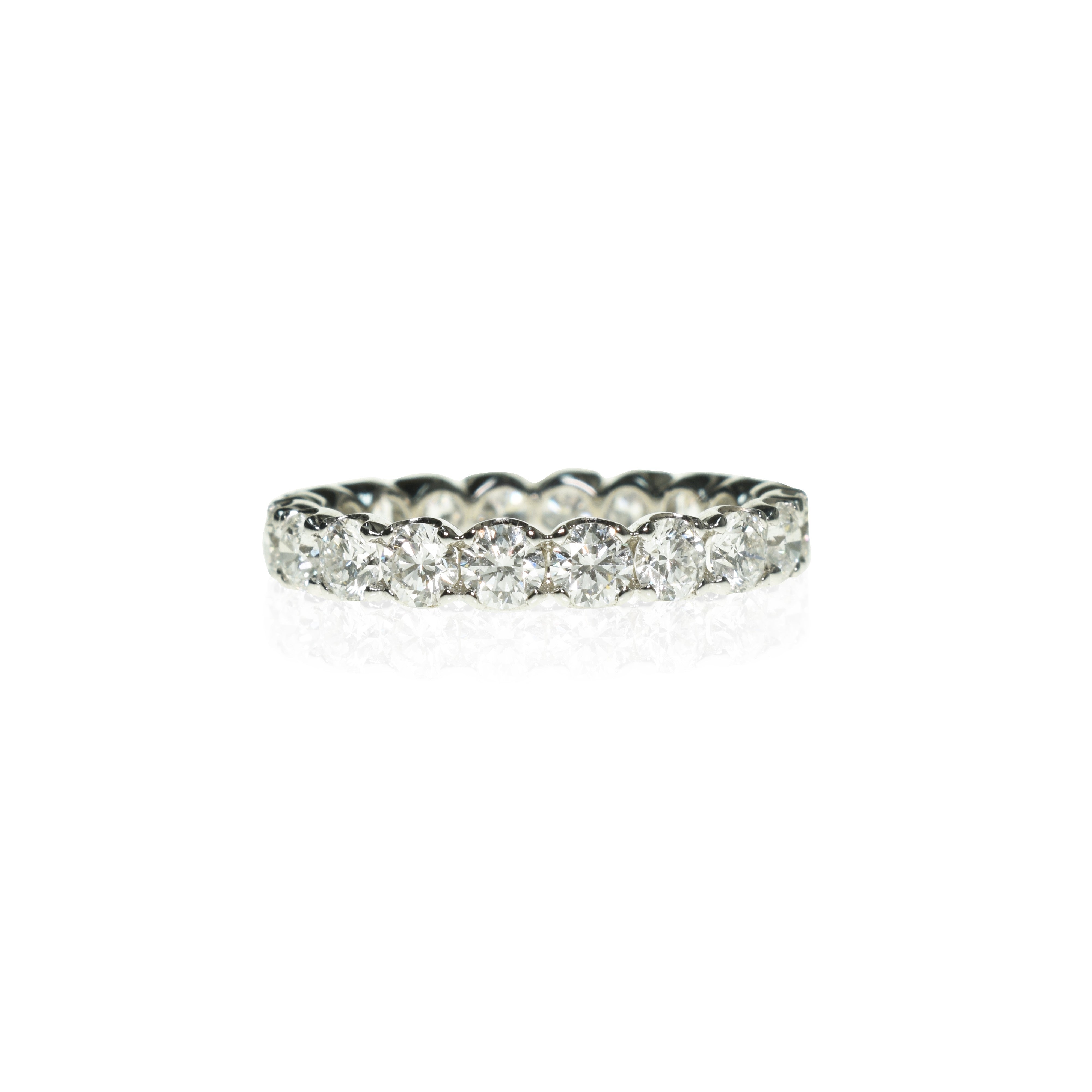 Embrace Set Eternity Band with 3mm Round Diamonds