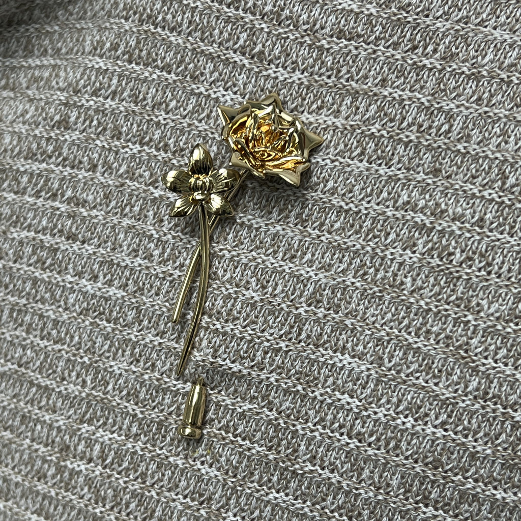 Golden Rose Lapel Pin – NIYA K