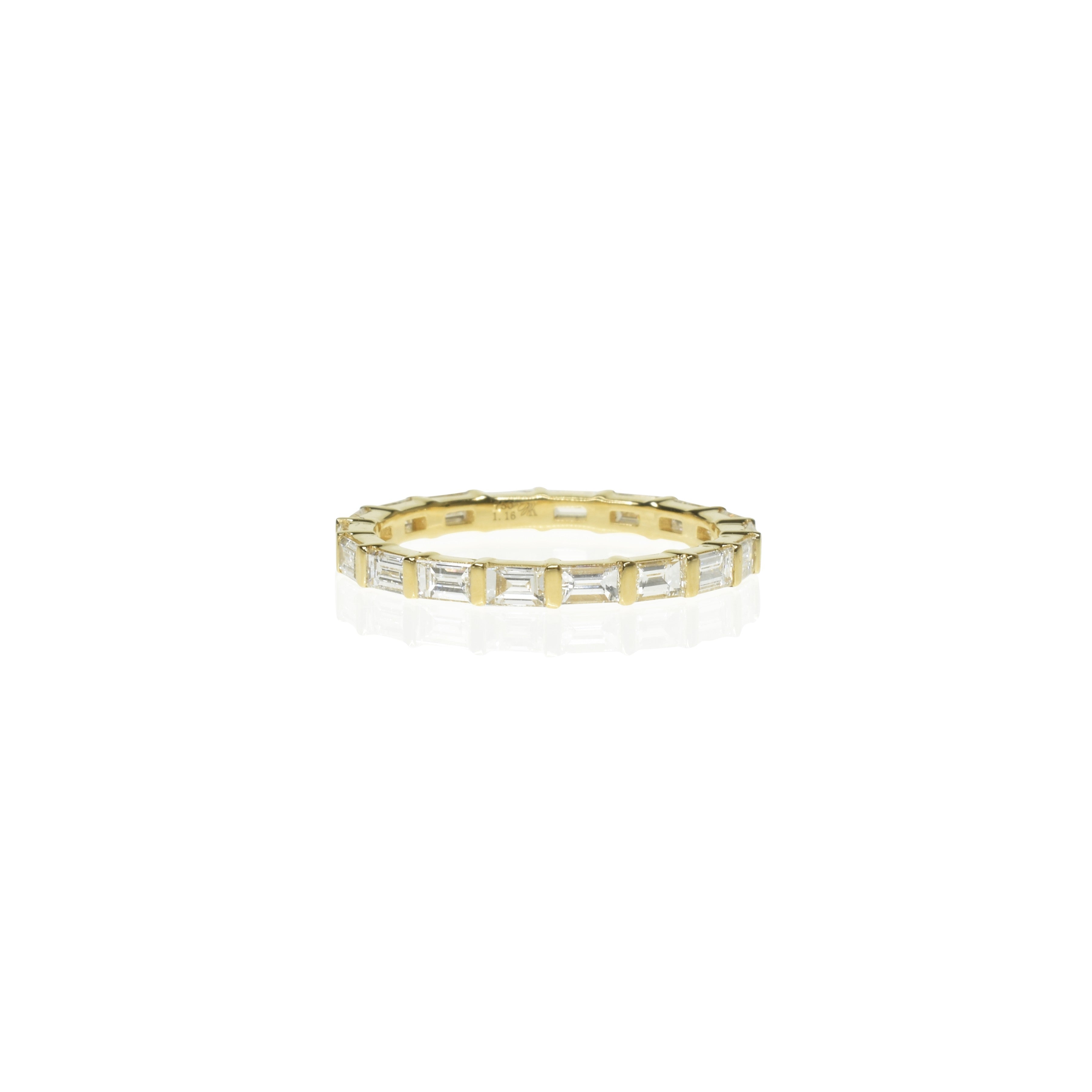 Sideways Baguette Diamond Band