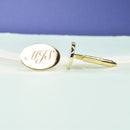 Engraved Men's gold Cufflinks