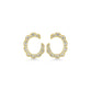 Stylish Scallop Front & Back Hoops