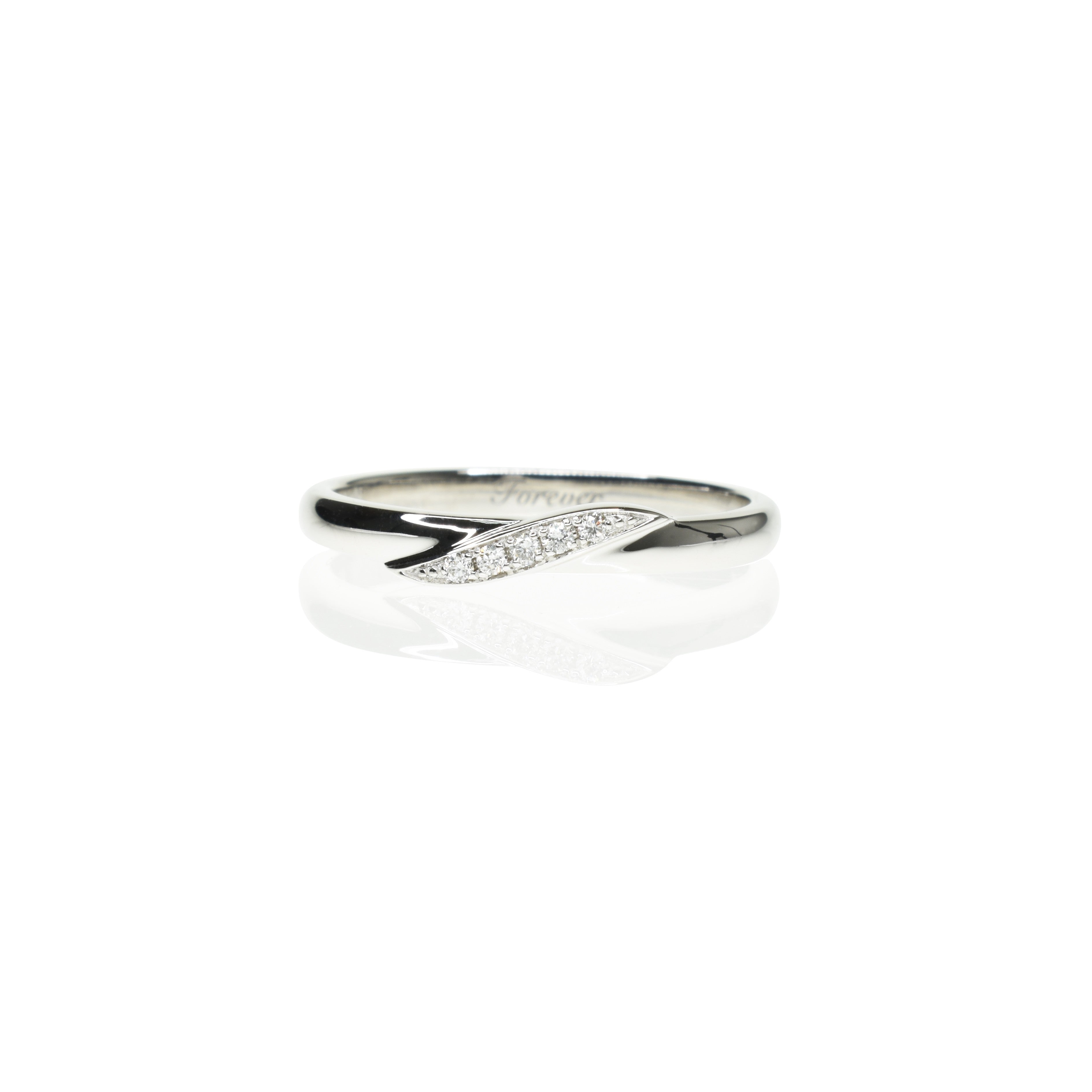 Gold Cross Band With Diamonds