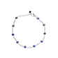 Blue Sapphire and Diamond Half and Half Bracelet