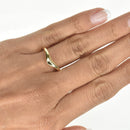 Curved Gold Wedding Band