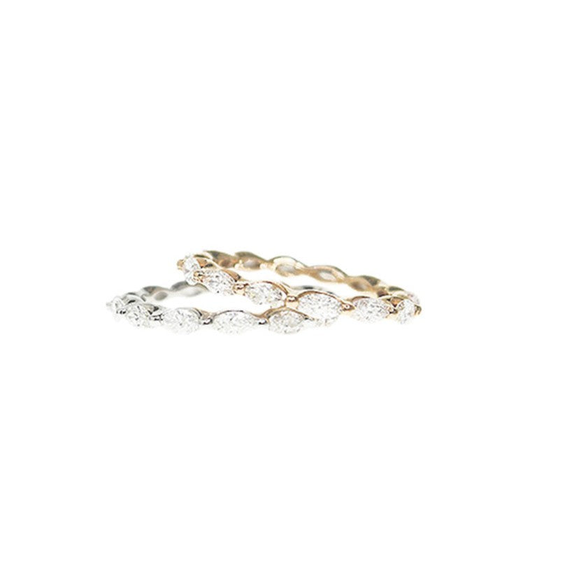 Shared Prong Marquise Band