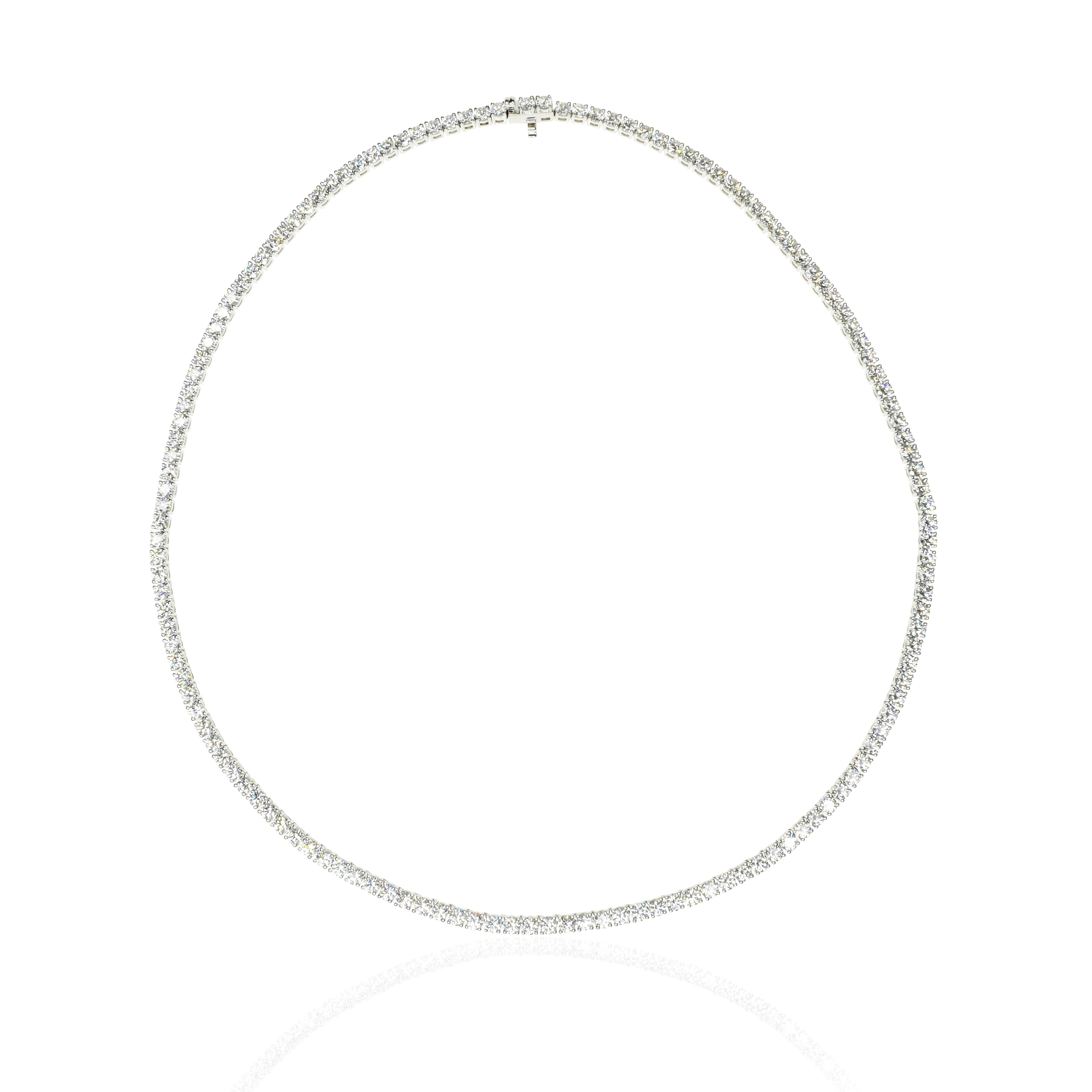 Classic Tennis Necklace with 2.7mm Diamonds