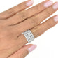 Lab Grown Diamond Ring with Double Lines
