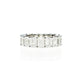 Lab Grown Diamond Eternity Ring with 0.50ct Emerald Cut Diamonds
