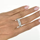 Lab Grown Diamond Eternity Ring with 0.50ct Emerald Cut Diamonds