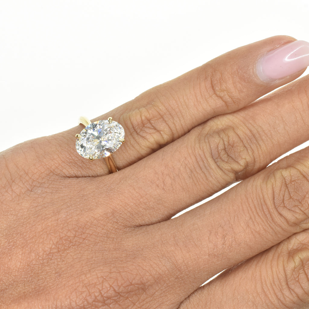 3ct Oval Yellow Gold Engagement Ring NIYA K — free download