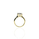 3ct Oval Yellow Gold Engagement Ring
