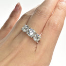 Round Brilliant Trilogy Engagement Ring