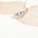 Trilogy Engagement Ring with Pear Side Diamonds