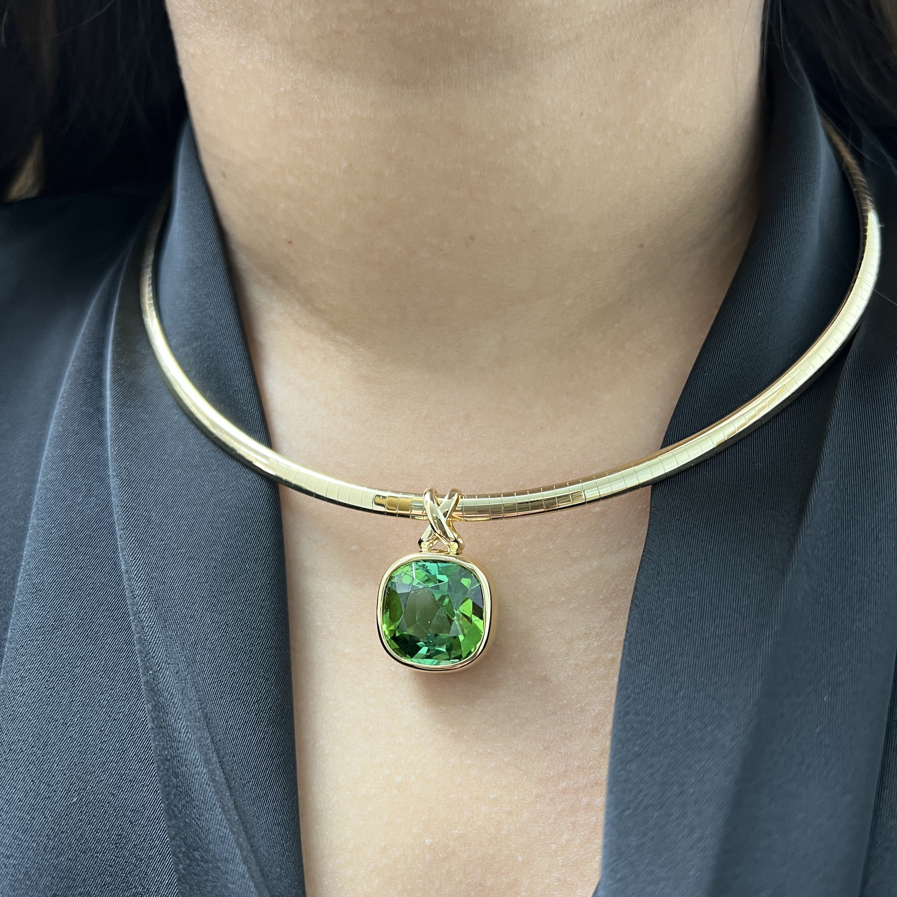 Green Tourmaline Pendant