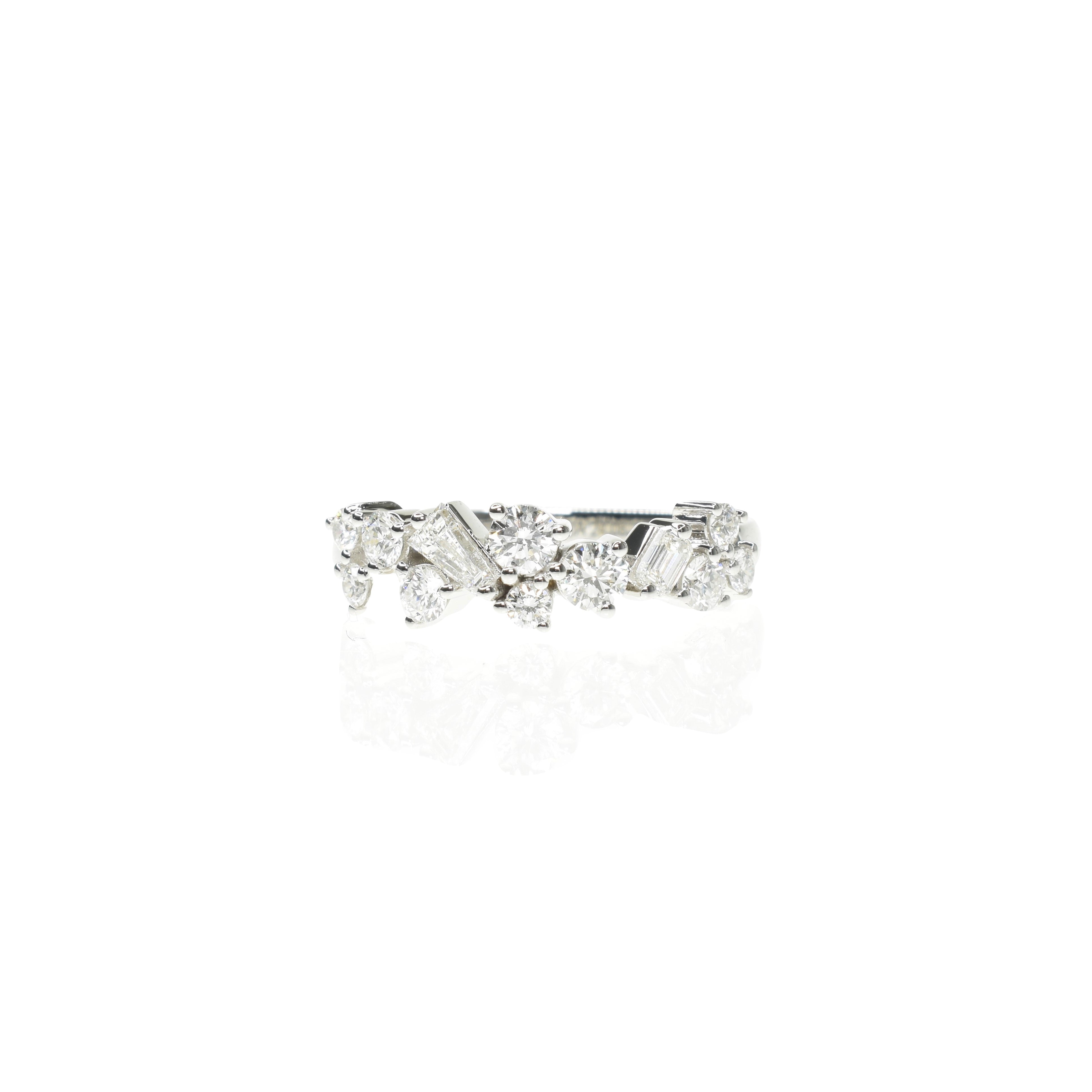 Taper & Round Diamond Band