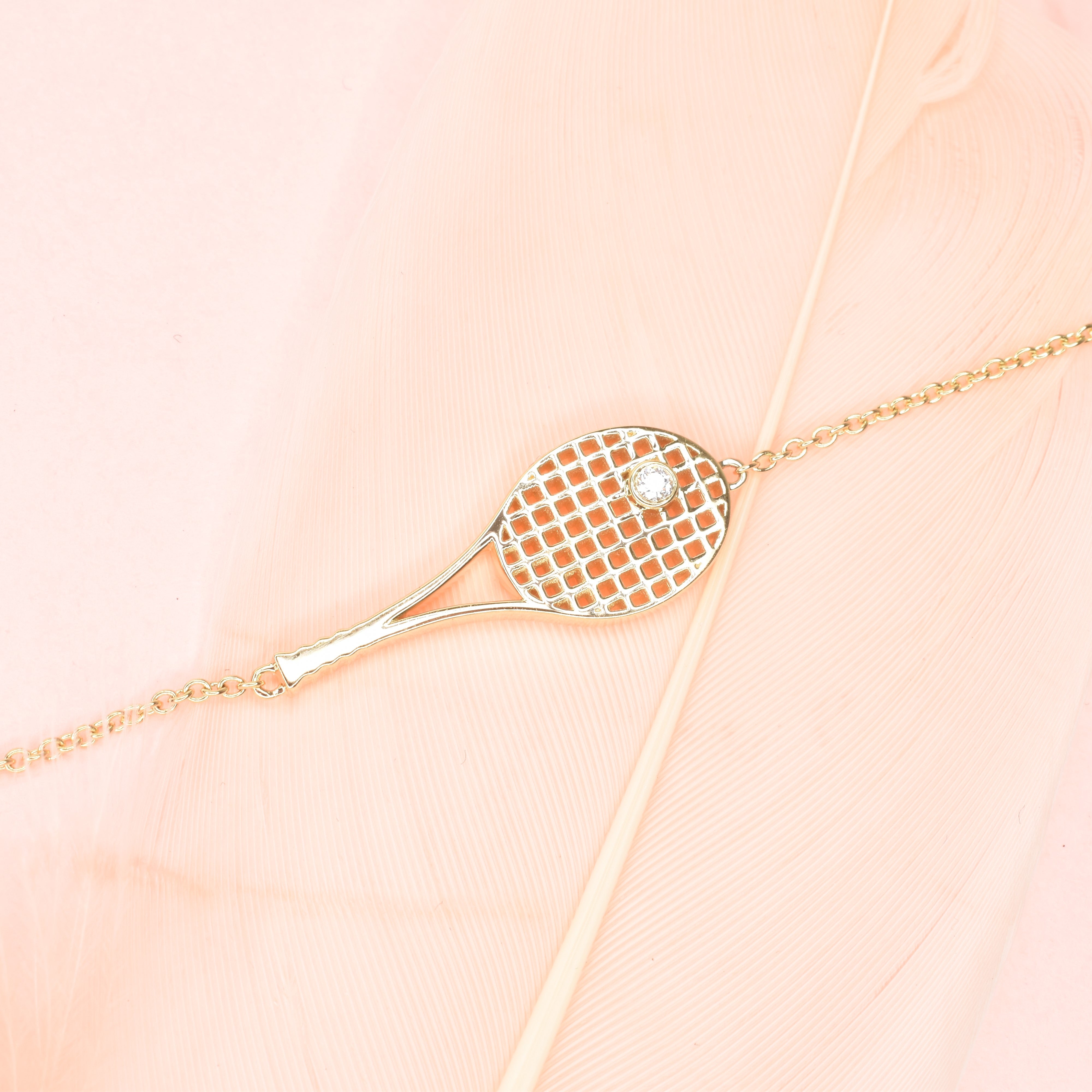 Tennis Racket Chain Bracelet