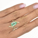 Pear Shaped Emerald Cocktail Ring