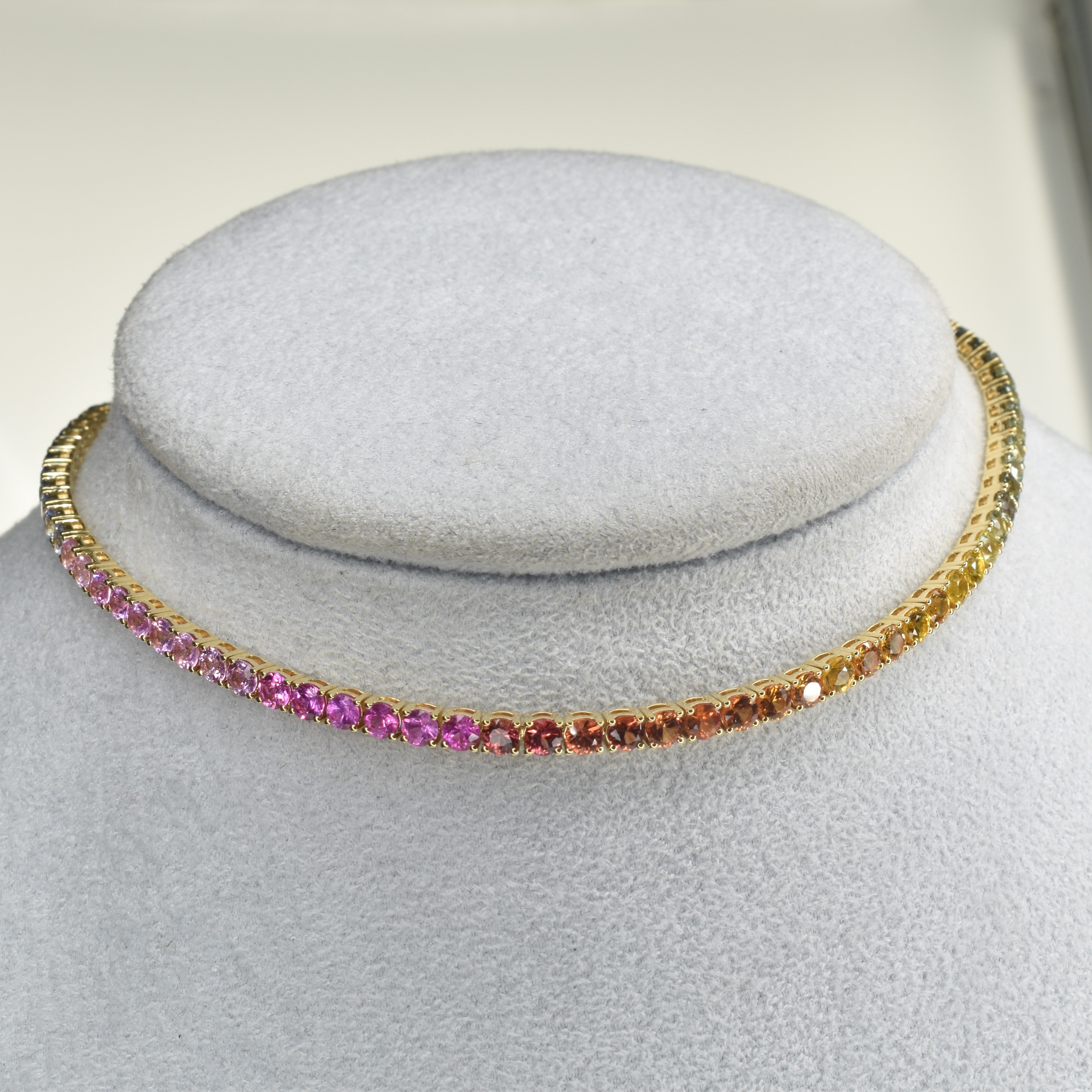 Rainbow Sapphire Choker