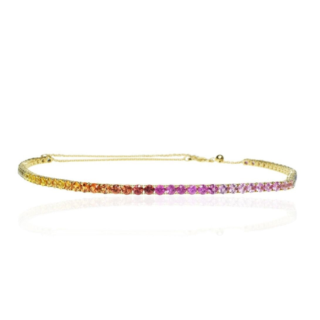 Rainbow Sapphire Choker