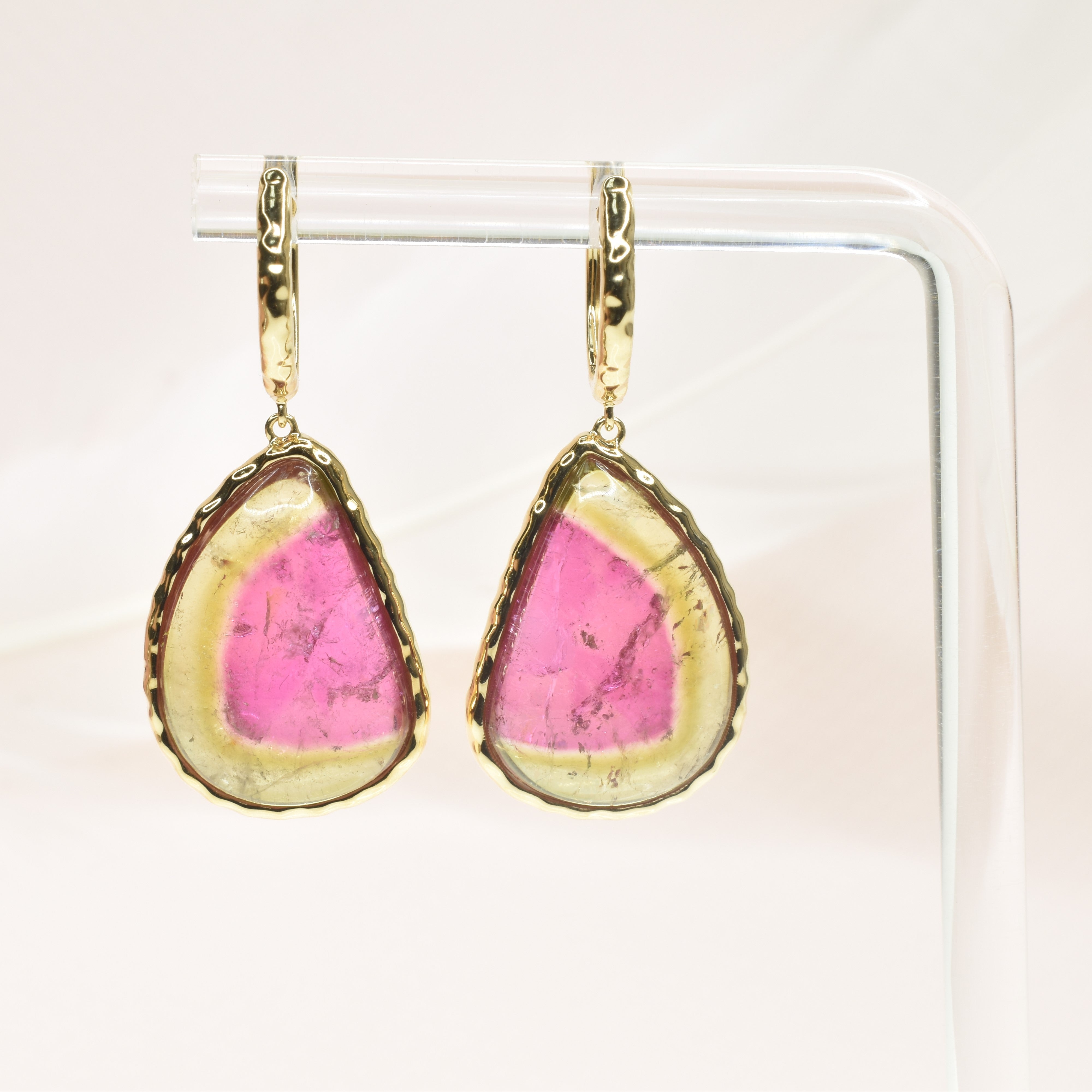Watermelon Tourmaline Earring