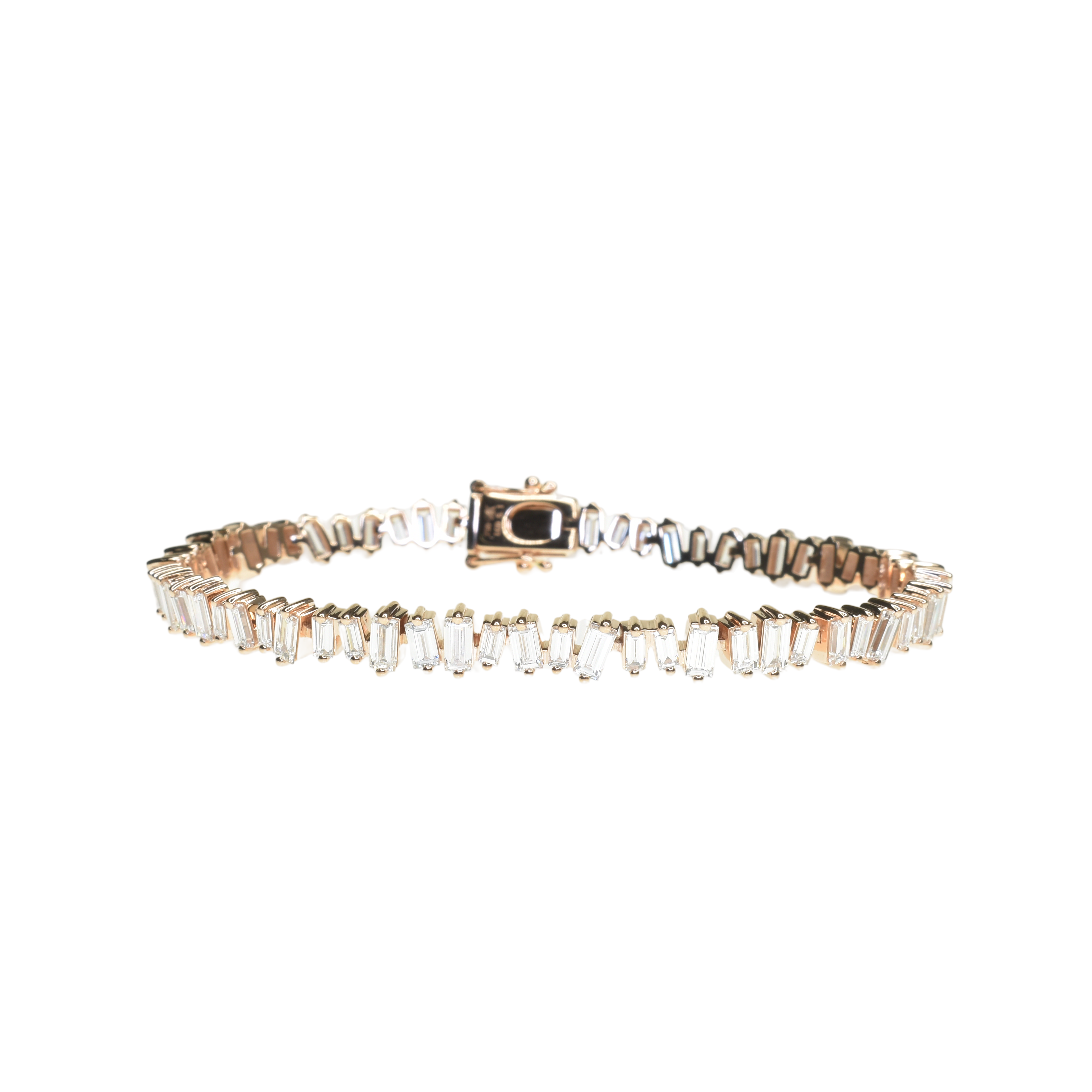Lab Grown Diamond Bracelet with Baguette Diamonds