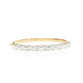 Emerald Cut Half Bangle with 1ct Lab Grown Diamonds