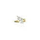 Lab Grown Diamond Ring with 4ct Marquise Diamond on a Coiled Band