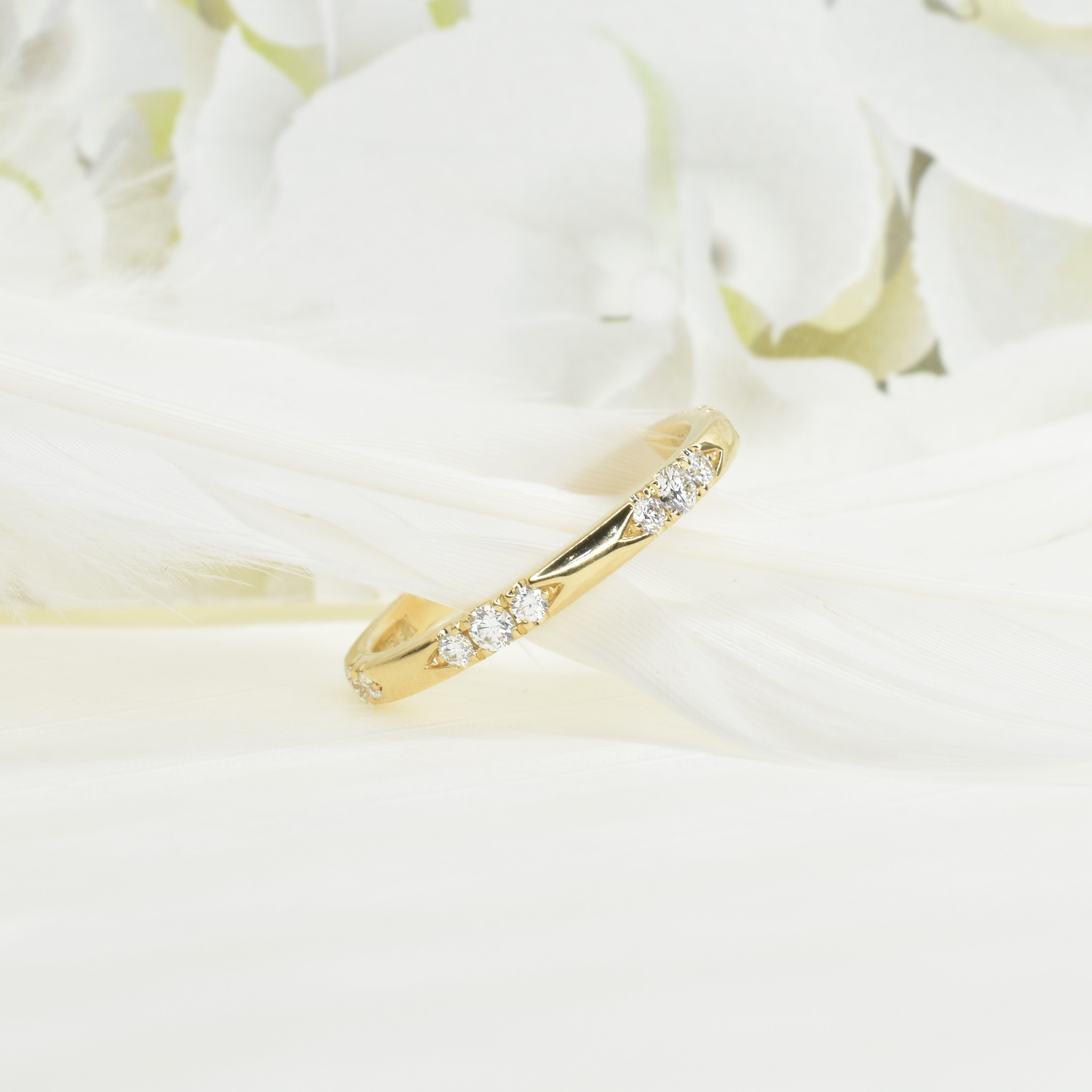 Flush Set Diamond Wedding Band