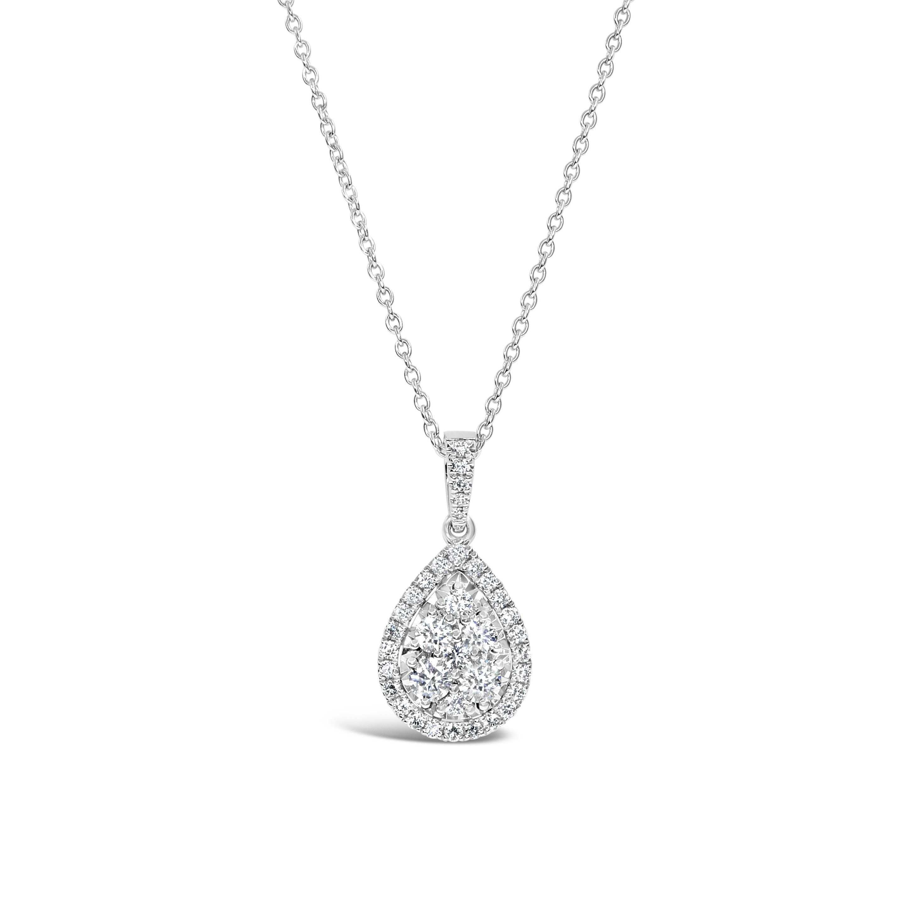 Pear Shape Cluster Pendant