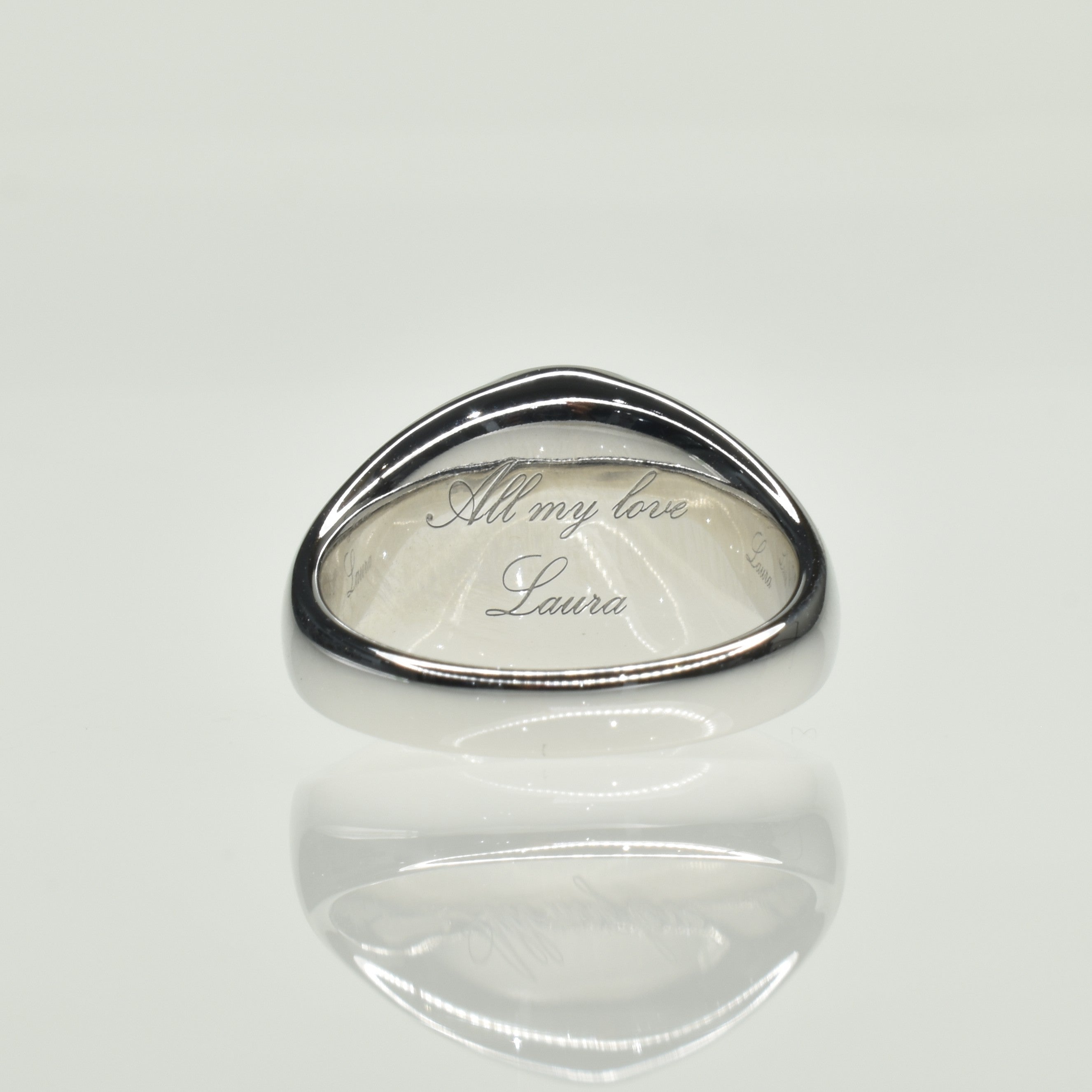 Men's Signet Ring with Initials