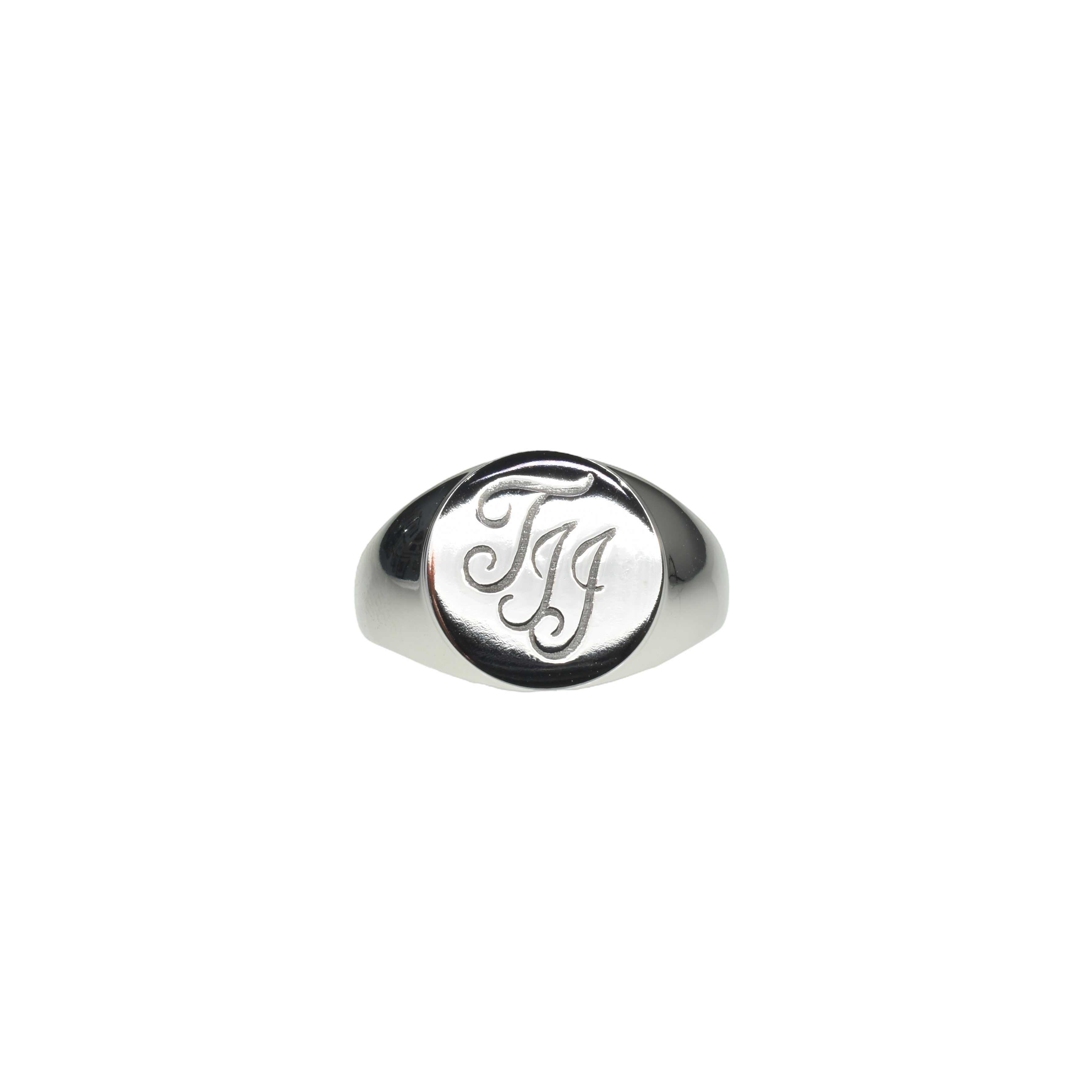 Men's Signet Ring with Initials