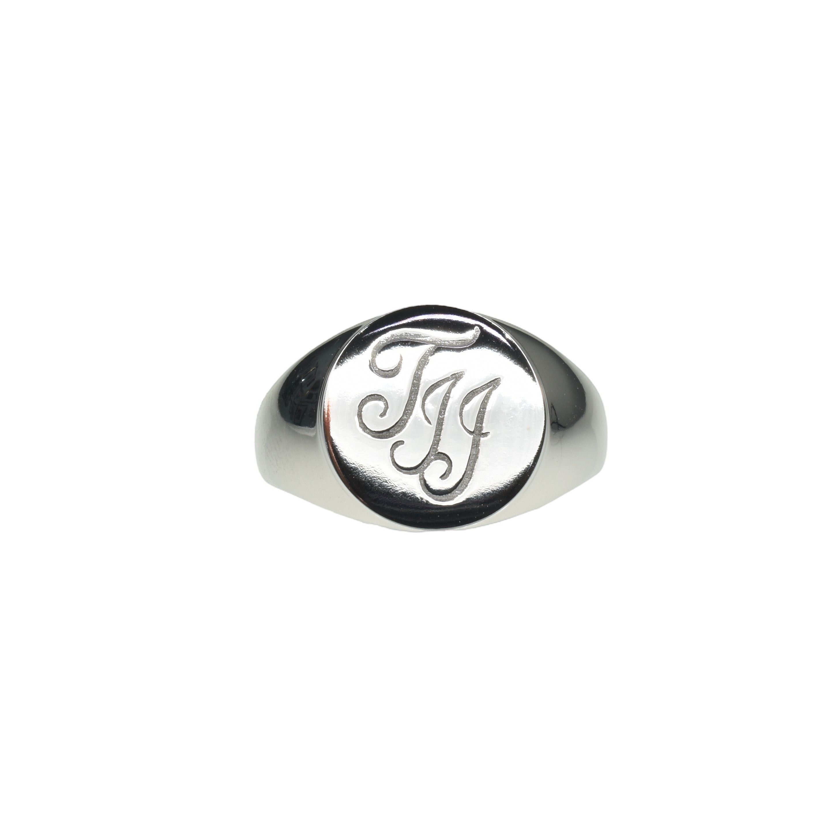 Men's Signet Ring with Initials
