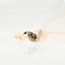 Swirl Pear Shaped Diamond Ring